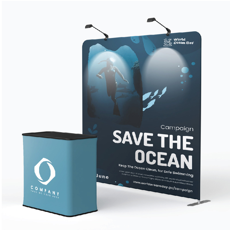 8' 平面形张力展示布架 7