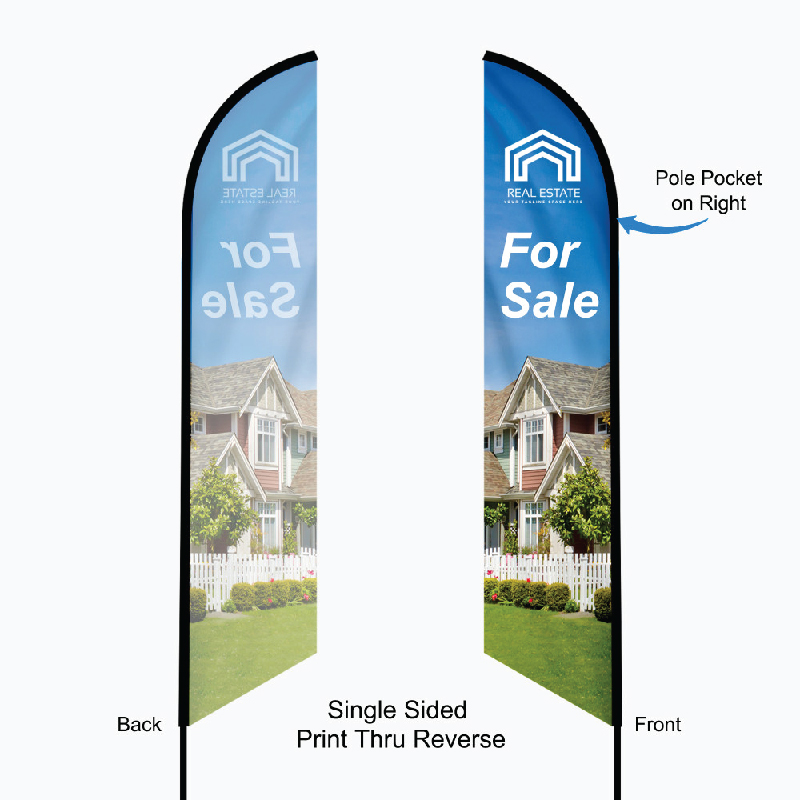 Feather Angled Flags 3