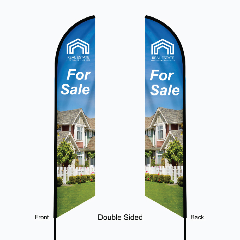 Feather Angled Flags 4