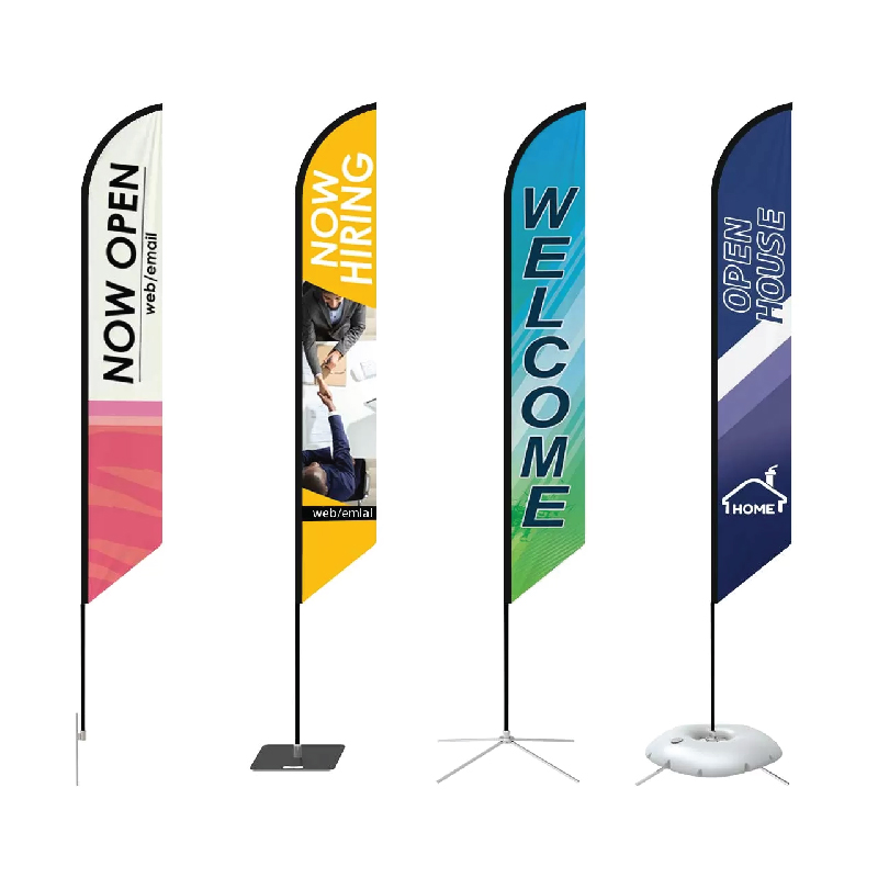 Feather Angled Flags 10