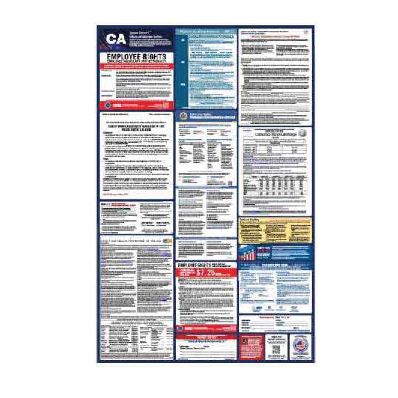 加利福尼亚州劳工法海报 1