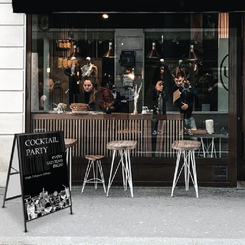 Metal Sidewalk A-Frame 2