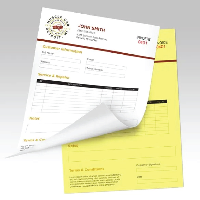 No Carbon Required (NCR) Forms 4