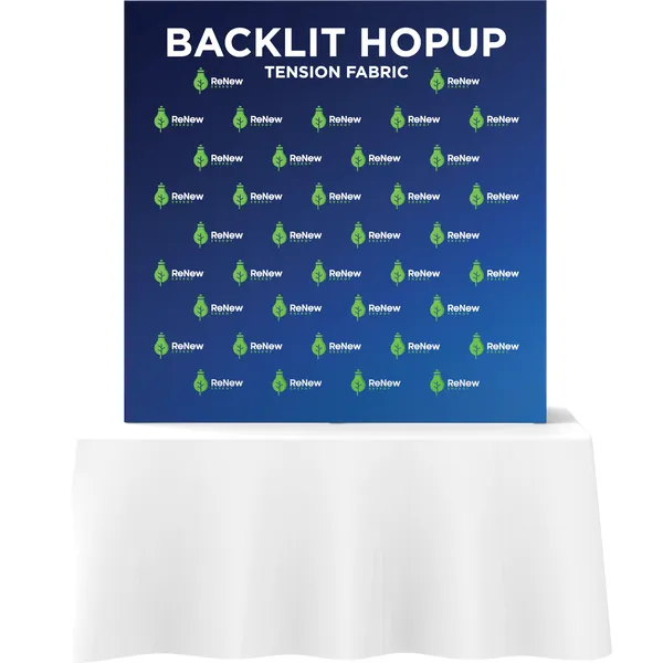 HopUp Kit - 5FT Straight Square Backlit Table Top (2x2)