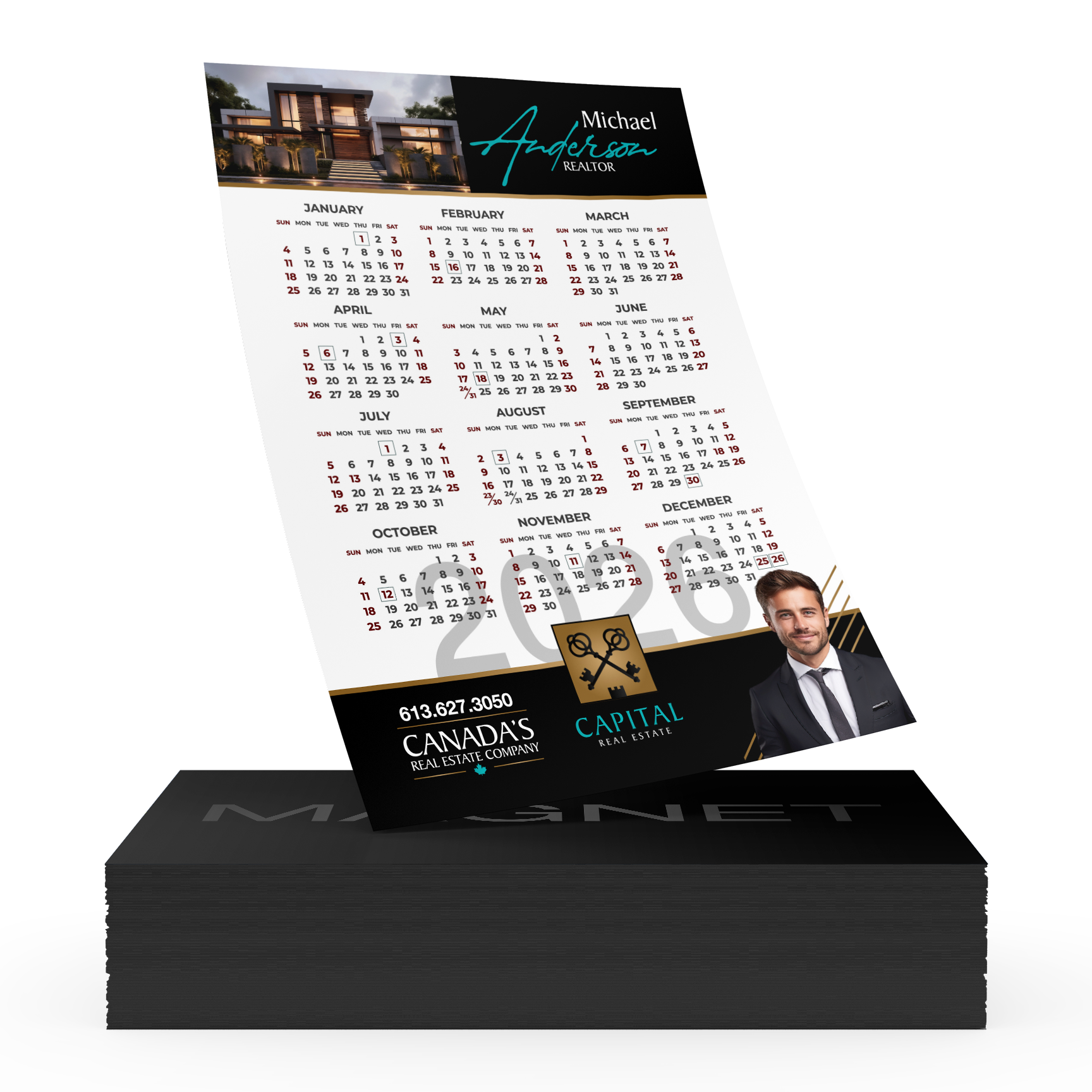 Custom Calendar Magnets 2026