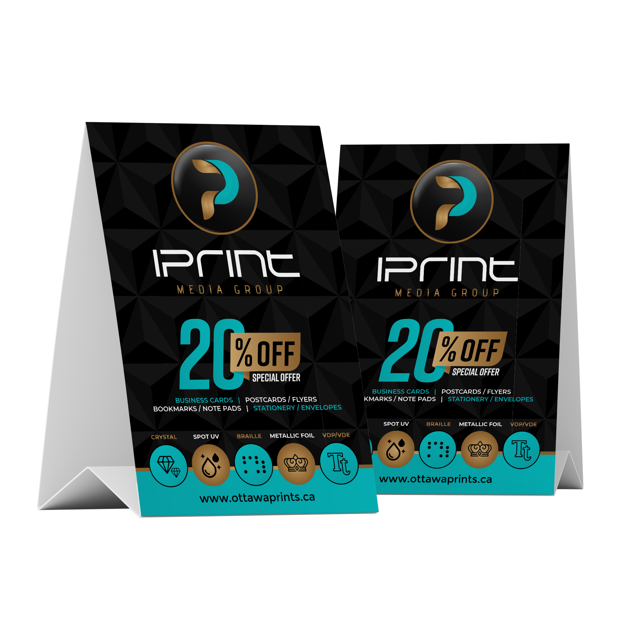 Table Tent Card Two Side