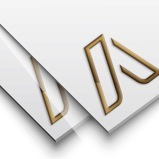 Raised Metallic Foil - Both Sides