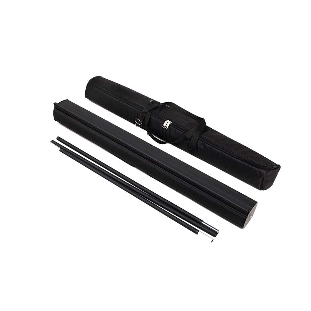 Economy Banner Stand with Travel Bag - Matte Black