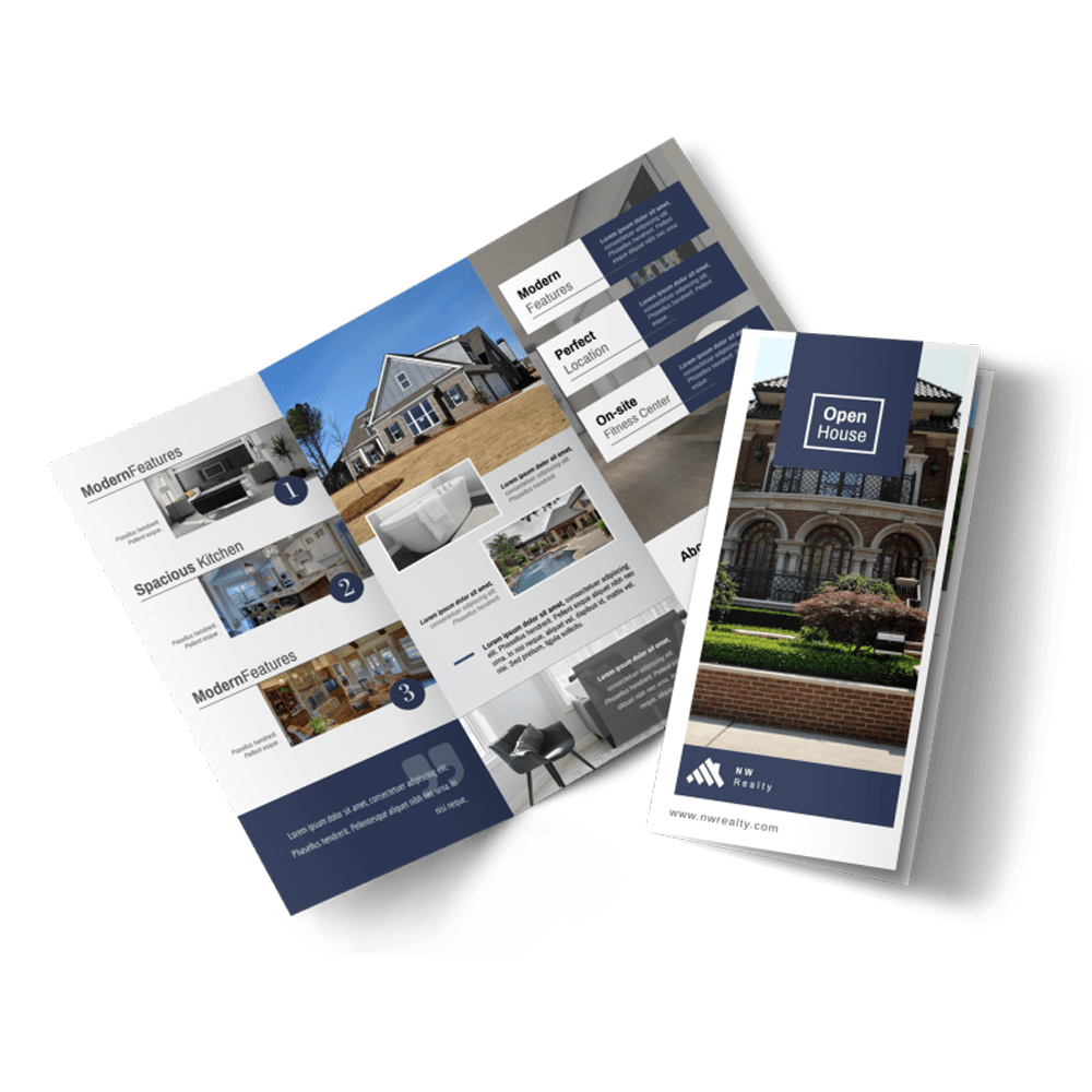 Custom Roll Fold Brochure