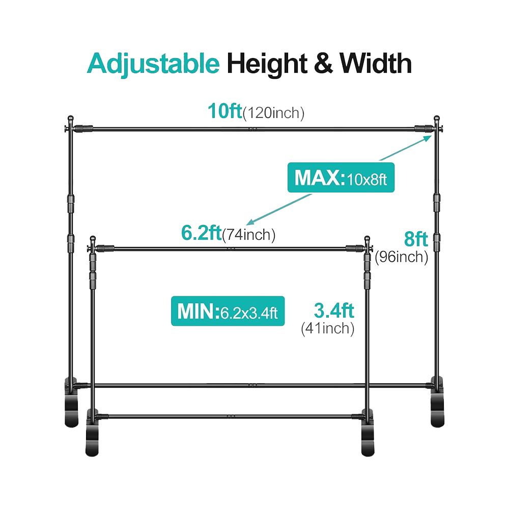 Backdrop Banner Stand - Size Options