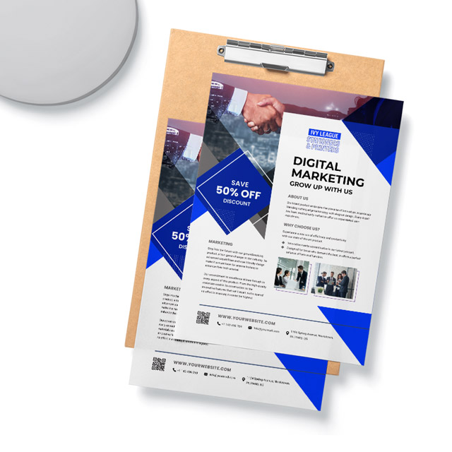 Rush Flyers Rush flyer printing with same-day in-store pickup if ordered before 4 pm in New York City