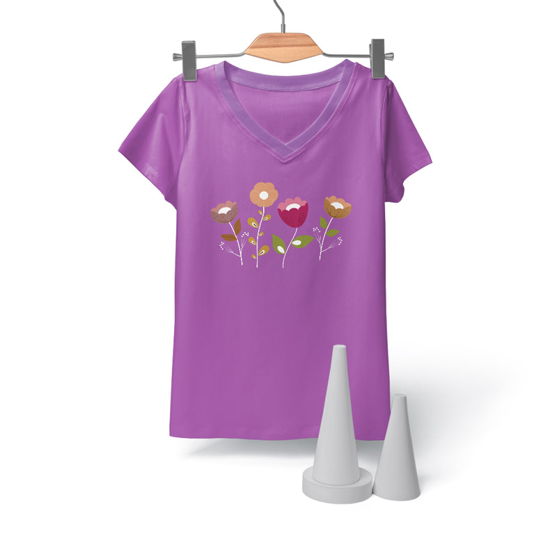 Women Vneck Tshirt 2
