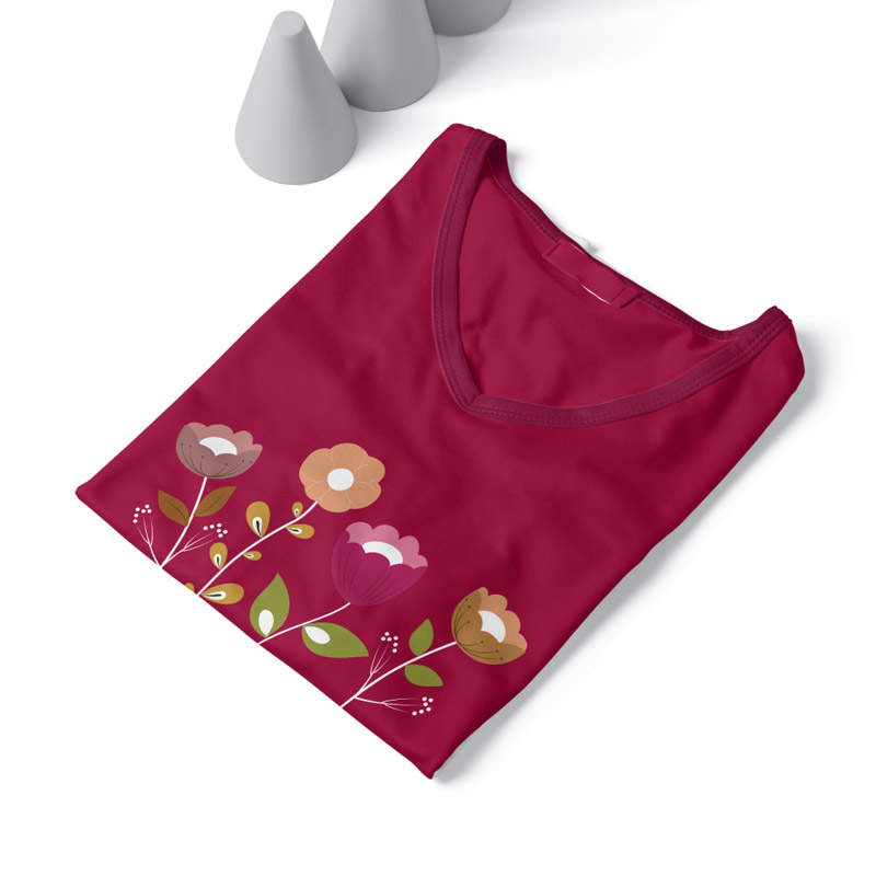 Women Vneck Tshirt 3