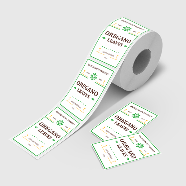 White BOPP Roll Labels