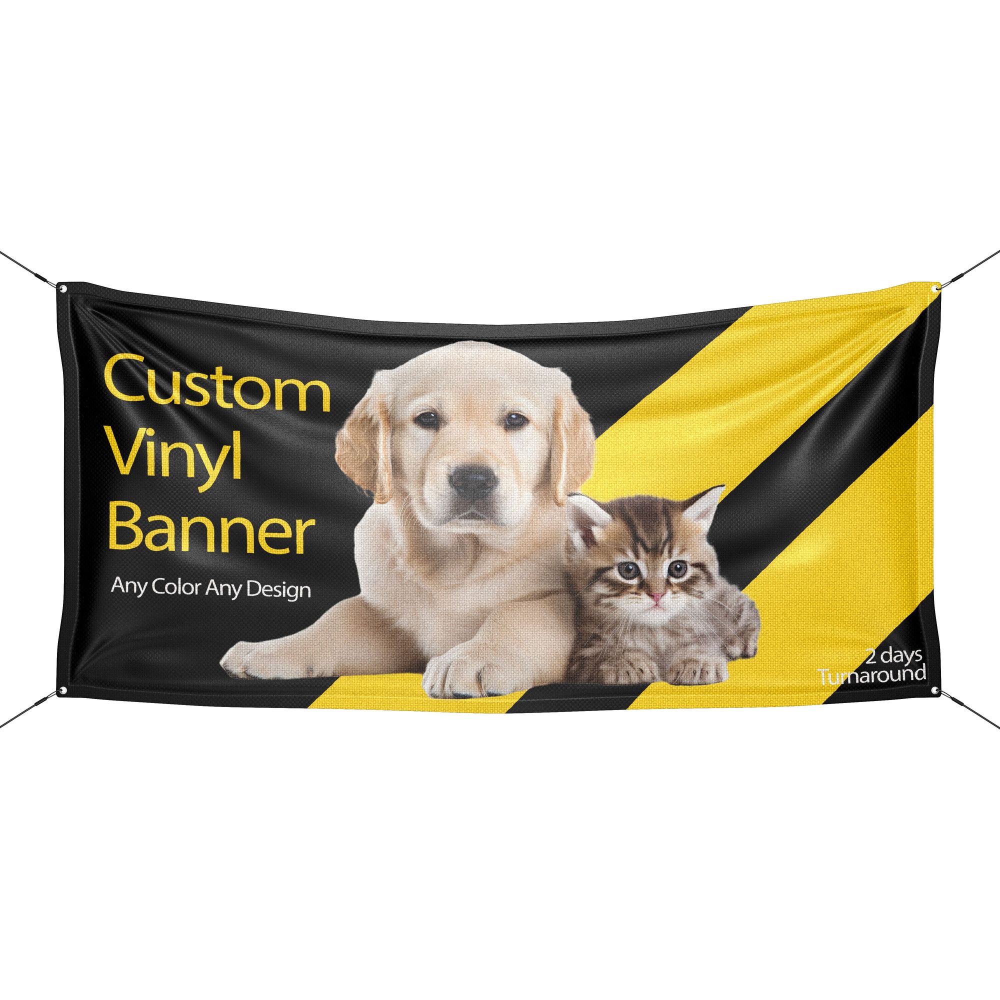4' X 8' Custom Vinyl Banner - 13oz Heavy Duty Full Color Printing With FREE Shipping 10 thumbnail image