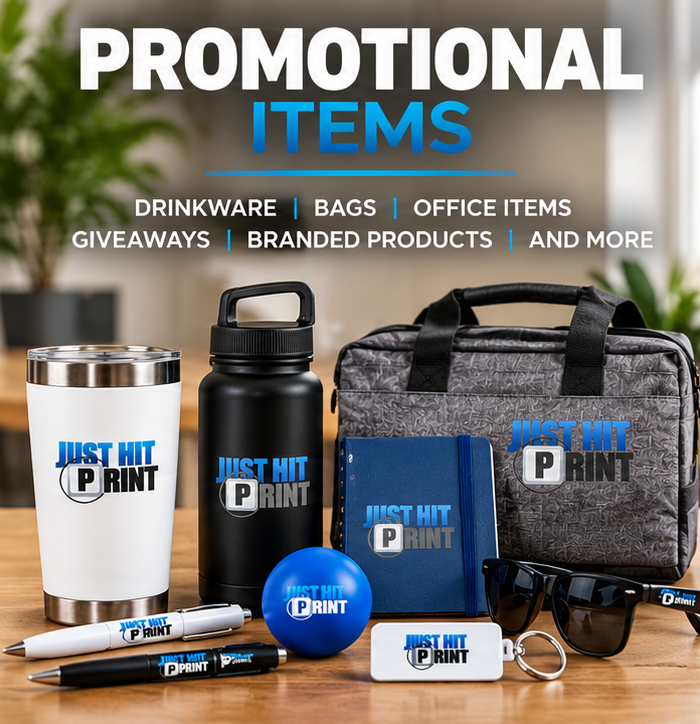 Promotional Items - drinkware, bags, office items, giveaways, branded products