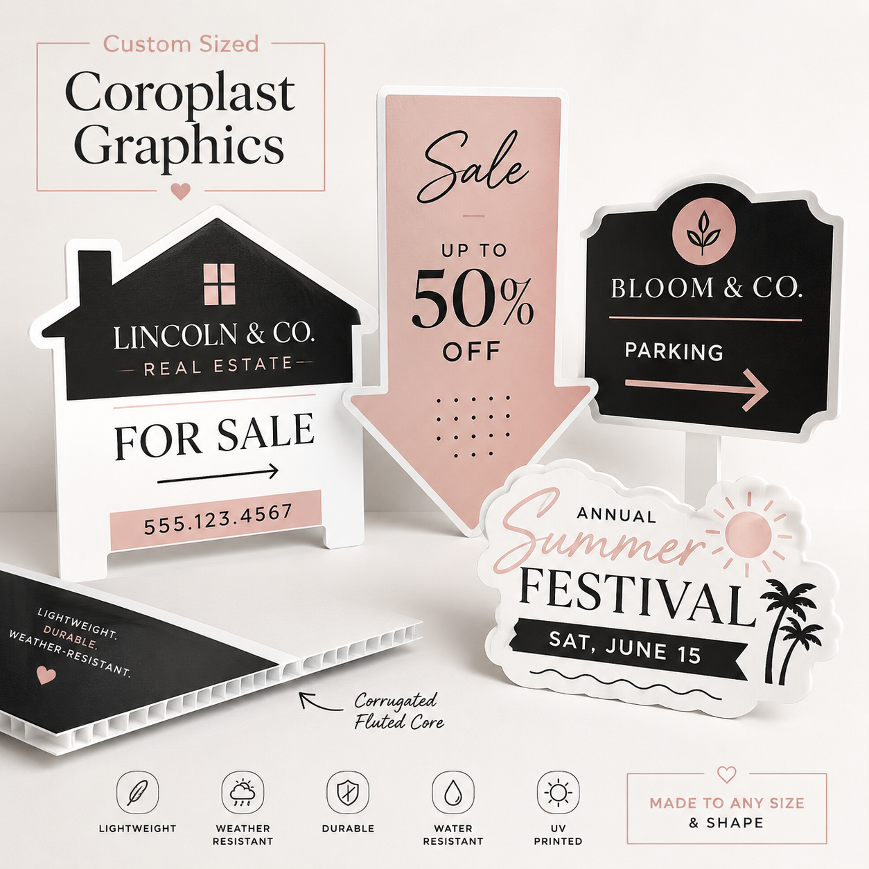 Coroplast Signs 1