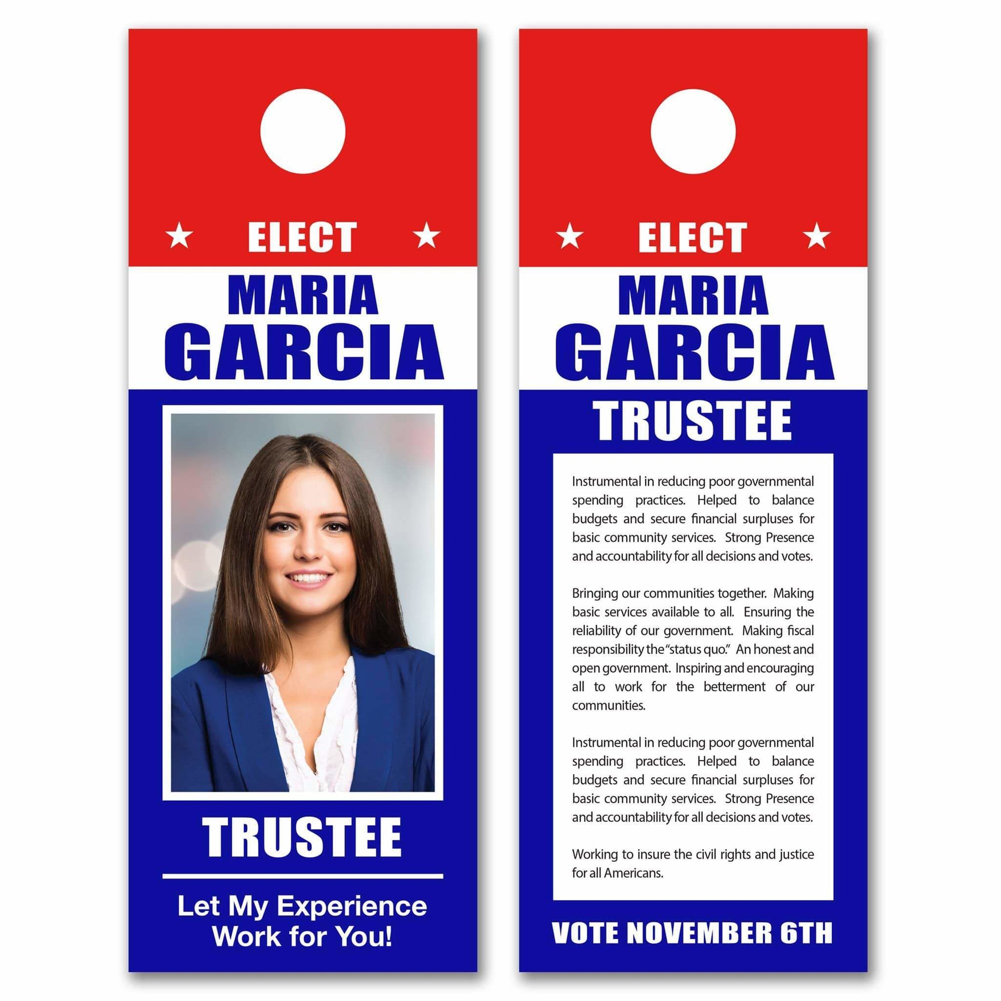 Campaign Door Hangers With UV Campaign Door Hangers With UV