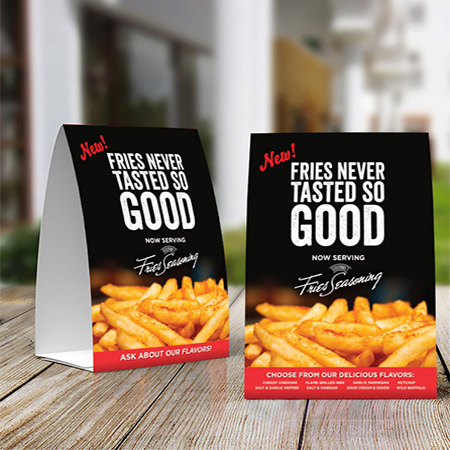 Matte Table Tents Matte Table Tents