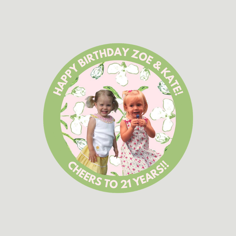 Sheet of 12 Round Sticker 2.5"x2.5"