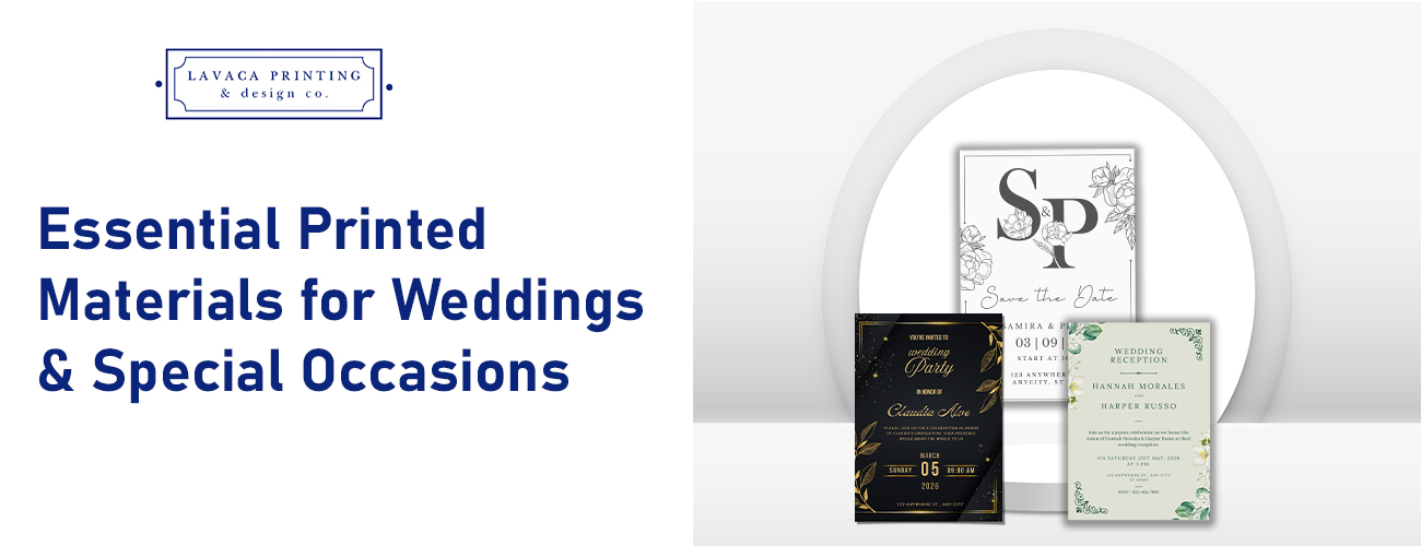 Essential Printed Materials for Weddings & Special Occasions