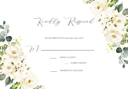 Blooms RSVP Card