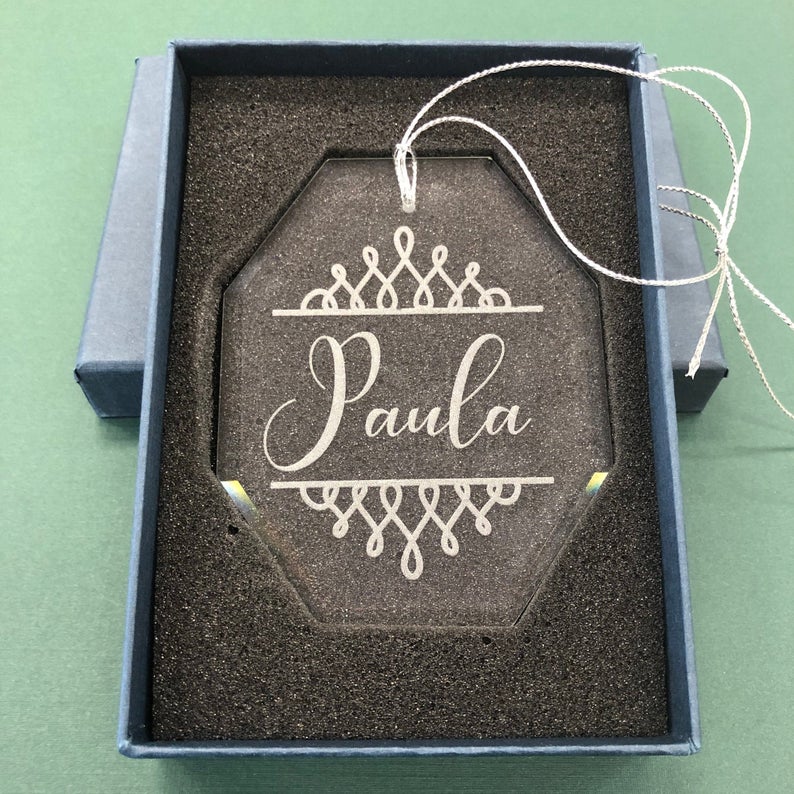 Personalized Glass Ornament