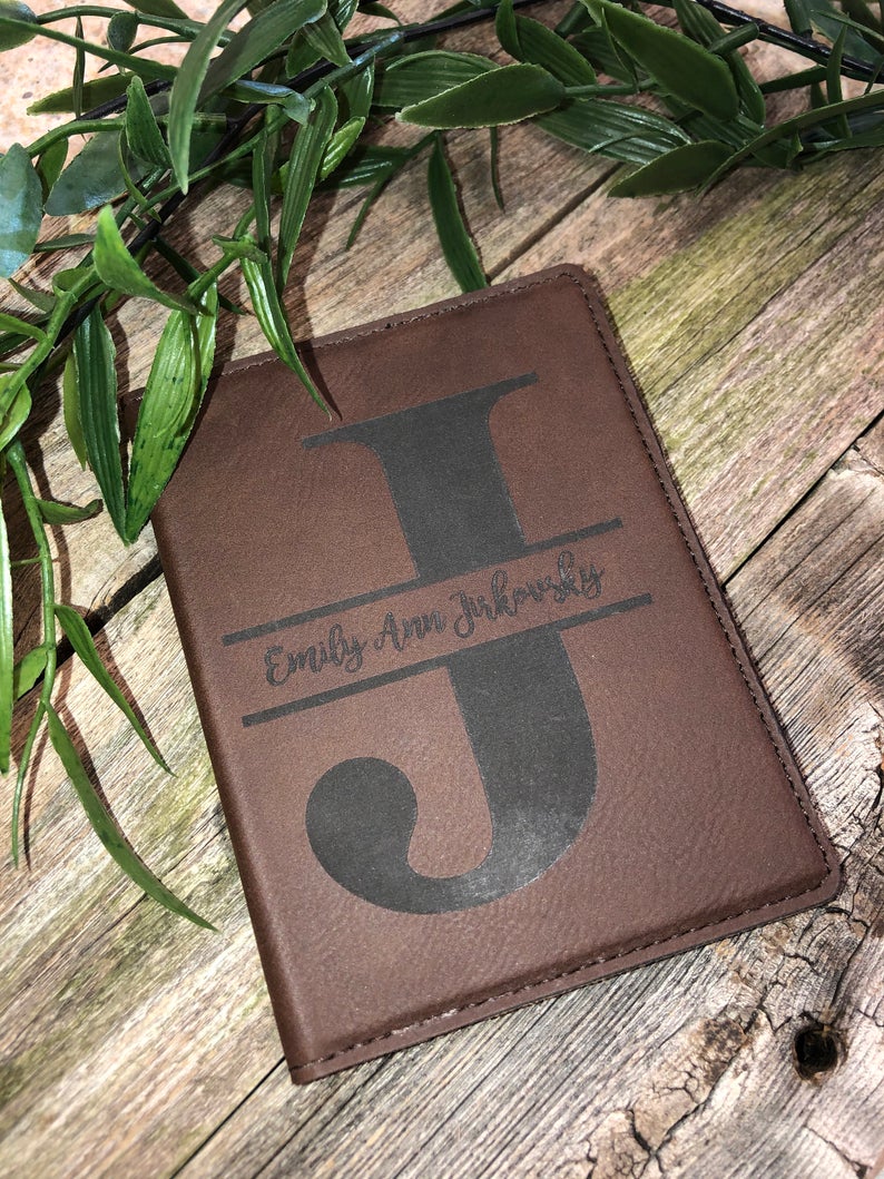 Laser Engraved Passport Holder