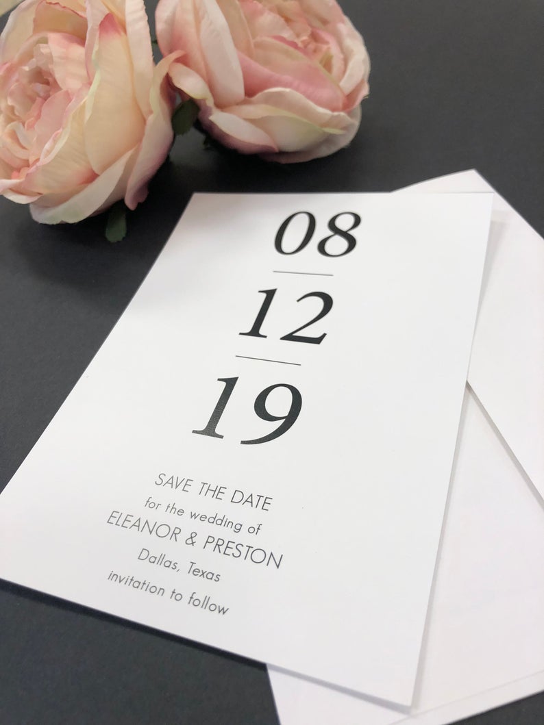 Elegant Save the Date Elegant Save the Date