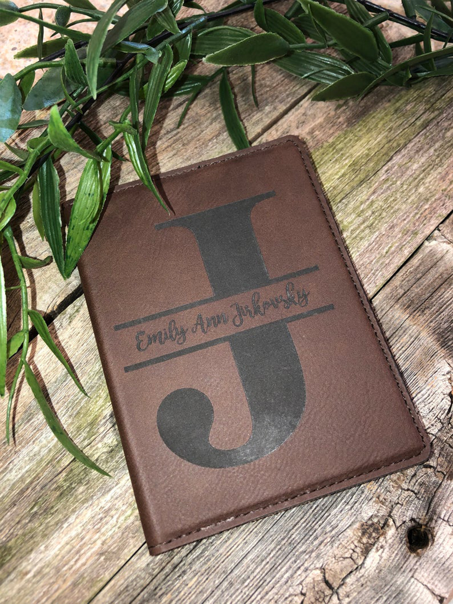 Laser Engraved Passport Holder