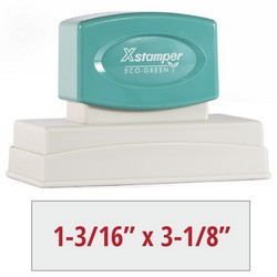 1-3/16" x 3-1/8" Pre-Inked Stamp