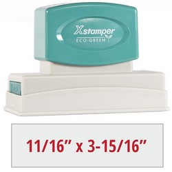 11/16" x 3-5/16" Pre-Inked Stamp