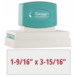 1-9/16" x 3-15/16" Pre-Inked Stamp