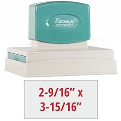2-9/16" x 3-15/16" Pre-Inked Stamp