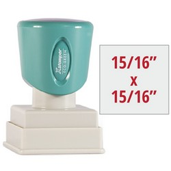 15/16" x 15/16" squared Pre-Inked Stamp