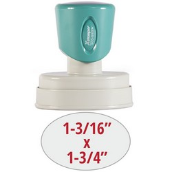 1-3/16" x 1-3/4" Oval Pre-Inked Stamp