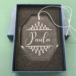 Personalized Glass Ornament 1