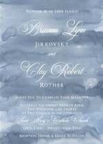 Navy Watercolor Wedding Invitation 2