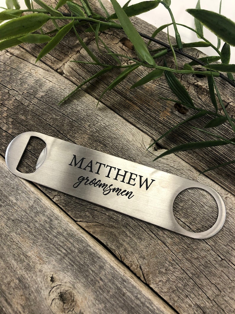 Engraved Stainless Bottle Opener 2