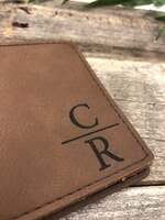 Engraved Leather Wallet 2