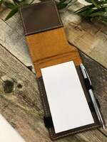Engraved Leather Notepad with Pen 2