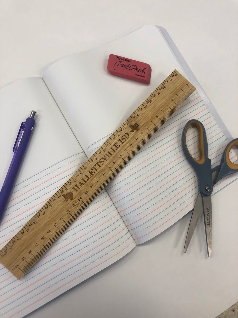 Engraved Wooden Ruler 2