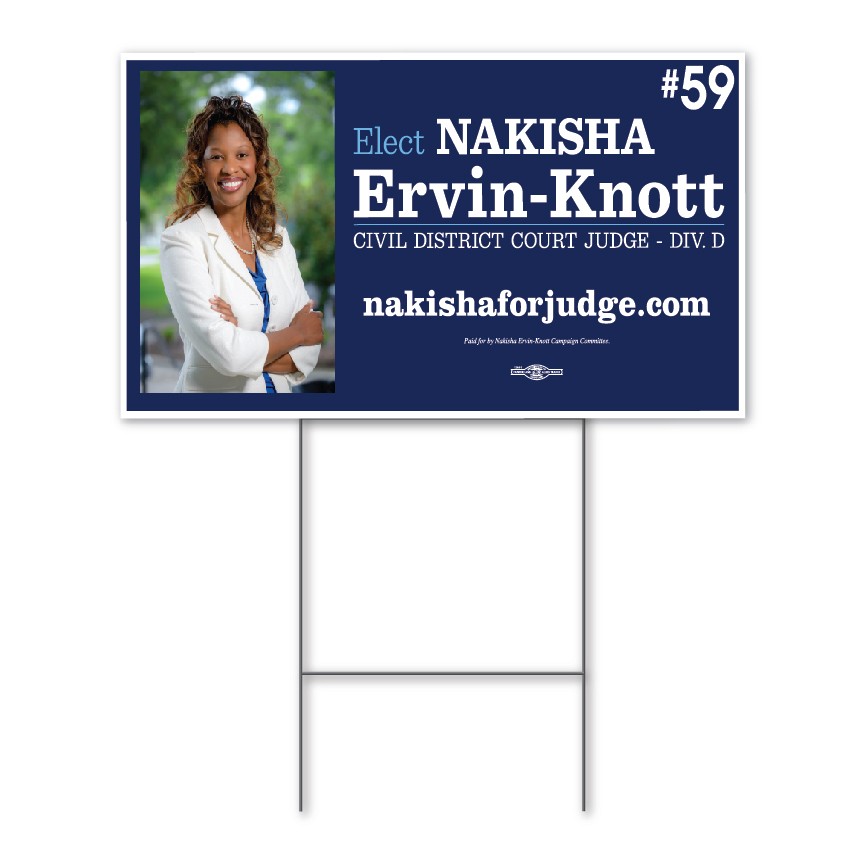 Political / Yard Sign 18'' x 24" - Double-Sided 1