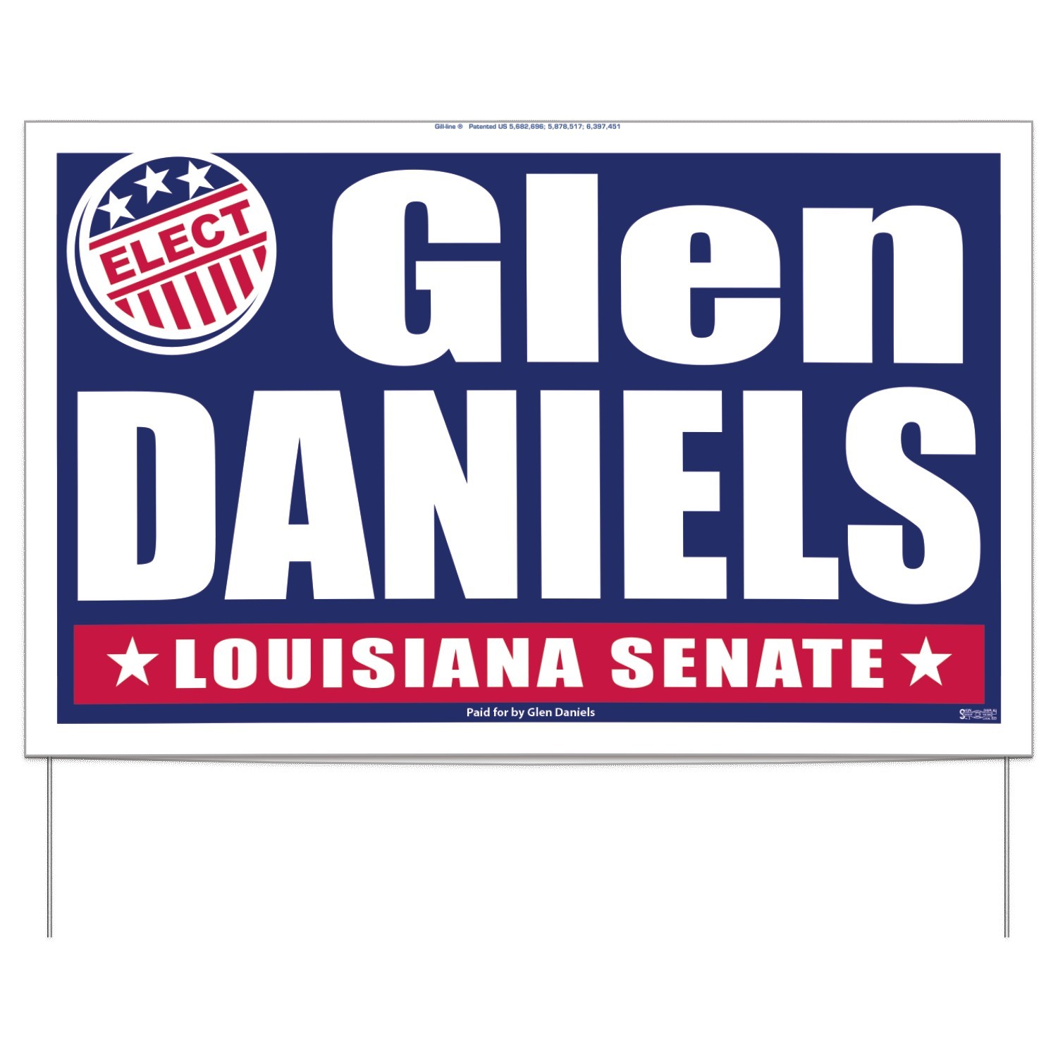 Double Sided 18 Point Poster Board Yard Sign 1 Color (14 1/12" 1