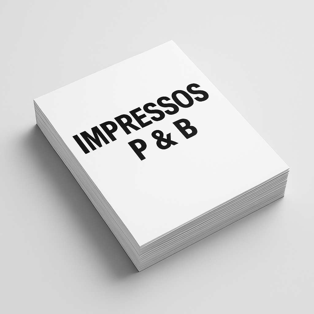 Impressão Digital - Preto e Branco