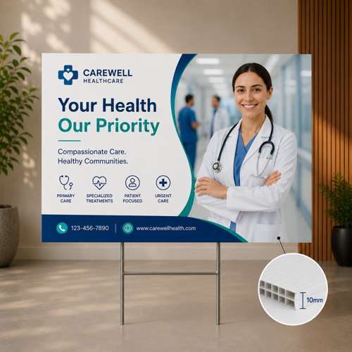 10mm Coroplast Signs for Business Use
