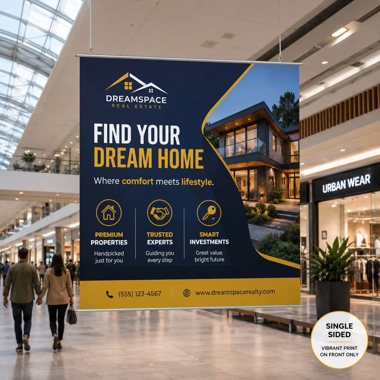 Blockout Vinyl Single Sided Banner Blockout Vinyl Single Sided Banner — durable banners for storefront displays, trade shows, and events