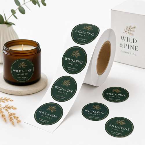 Circle Roll Labels - Circle Roll for Product Packaging