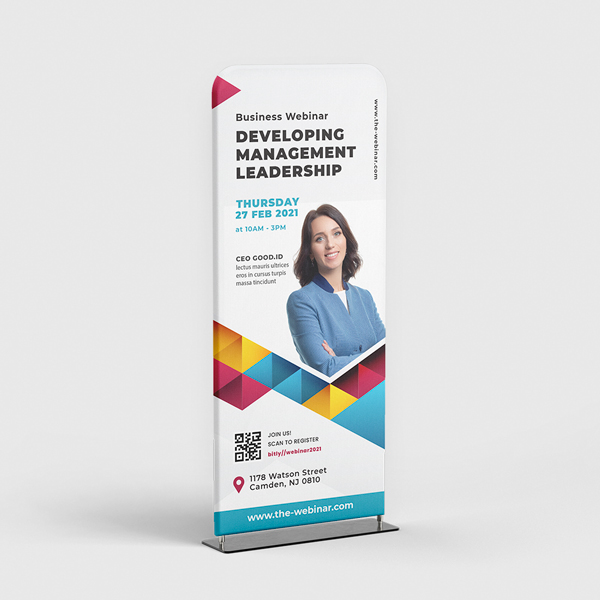 Fabric Tube Displays — printed materials for business branding, promotions, and events