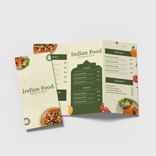 Natural Menus Natural Menus — printed materials for business branding, promotions, and events